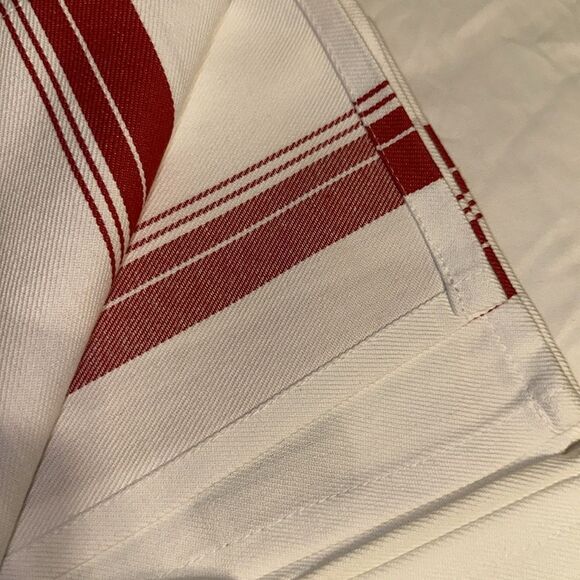 mukitchen White Green Red Farm to Table Eat Local Cotton Kitchen Tea Towels 2pk - Picture 4 of 7